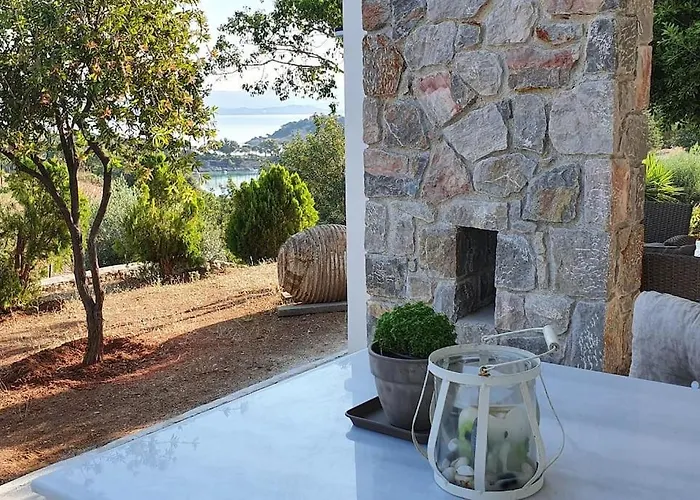 με υπέροχη θέα Kounoupi דירה